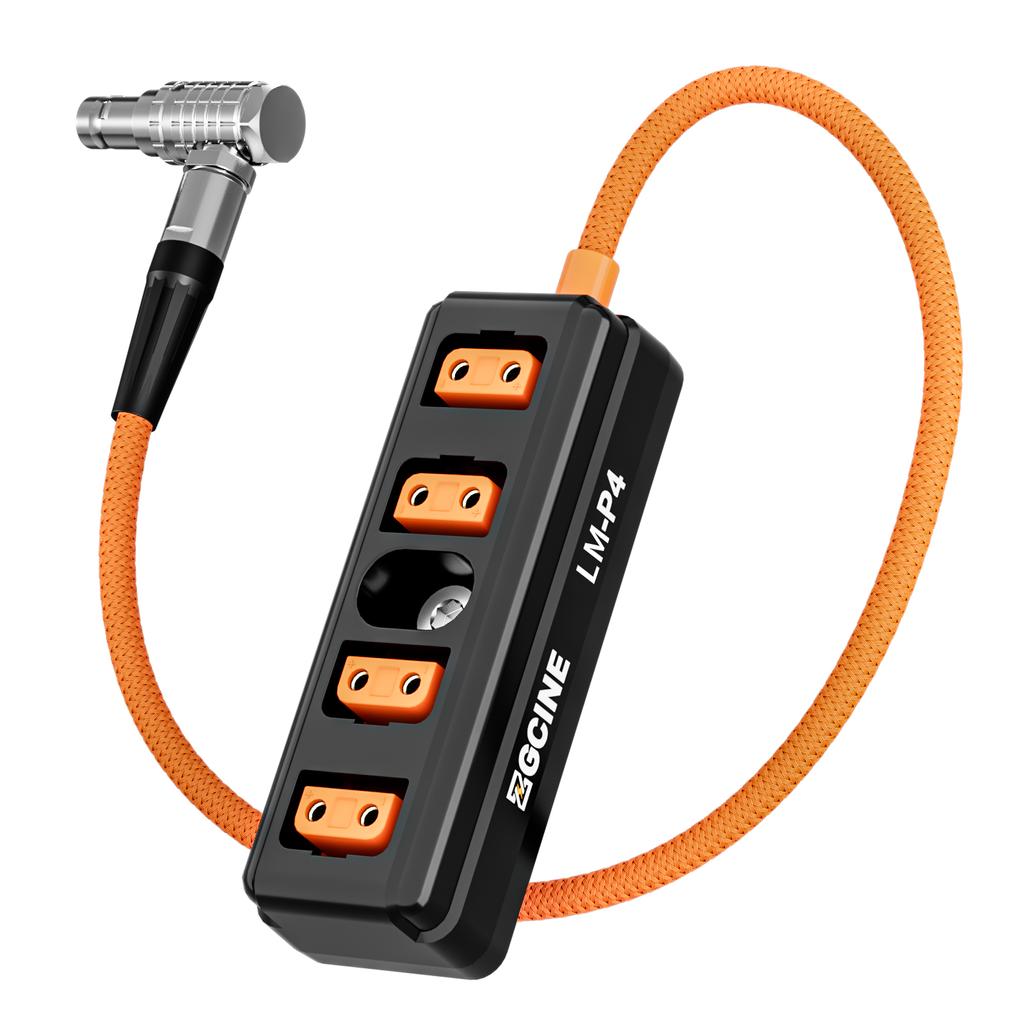 ZGCINE LM-P4 Lemo 2 Pin Stecker auf 4 D-tap Port Splitter Adapter Ersatz für Ausgewählte SONY RED ARRI