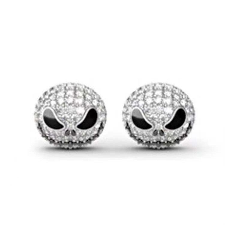 Duowei Halloween Pumpkin Skull Two-Color Ring - Creative Party Jewelry