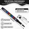 Weiß & Schwarz Acrylfarbe Stifte Sets 8er Pack Farbe Stifte Marker Pinselspitze & Direkter Tintenfluss Geeignet für Steinmalerei DIY Basteln