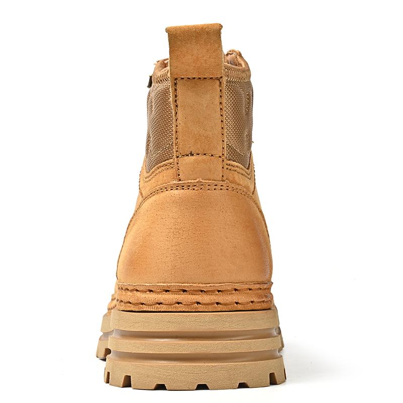 Pánské kotníkové boty s vysokým svrškem Kožené boty Outdoorové boty