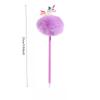 8Pcs Cartoon Unicorn Hairball Pen Cute Writing Ballpoint Pen Stationery Gift Pen Comfortable Grip Stationery School Office Supplies Student