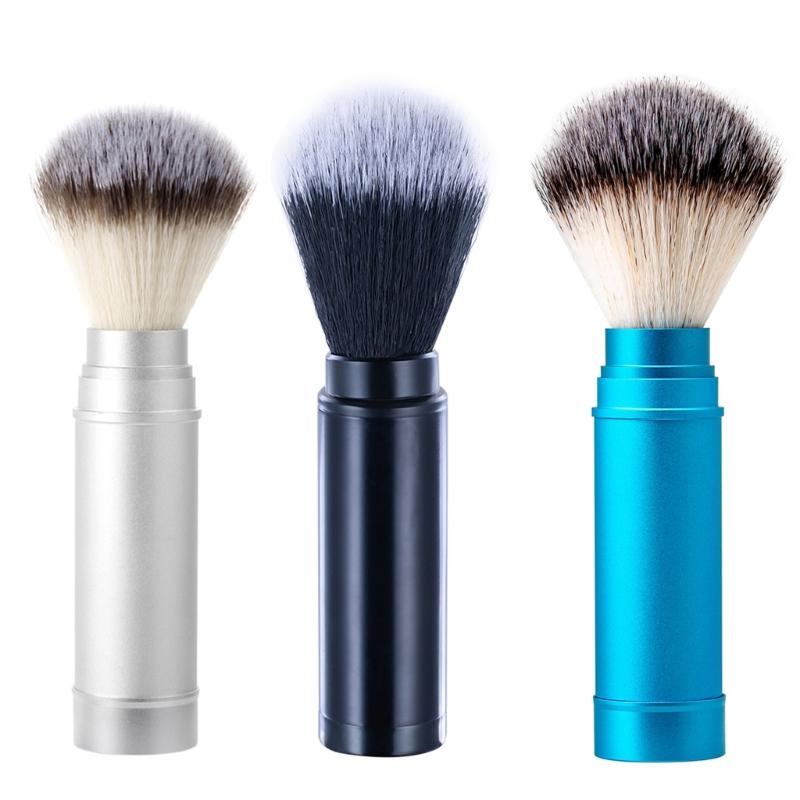 Pennello da Barba da Viaggio Pennello da Barba per Barba Pennello da Rasatura Capelli in Nylon Pennello per Barba Strumento per la Cura della Barba Facile da Usare per Saloni