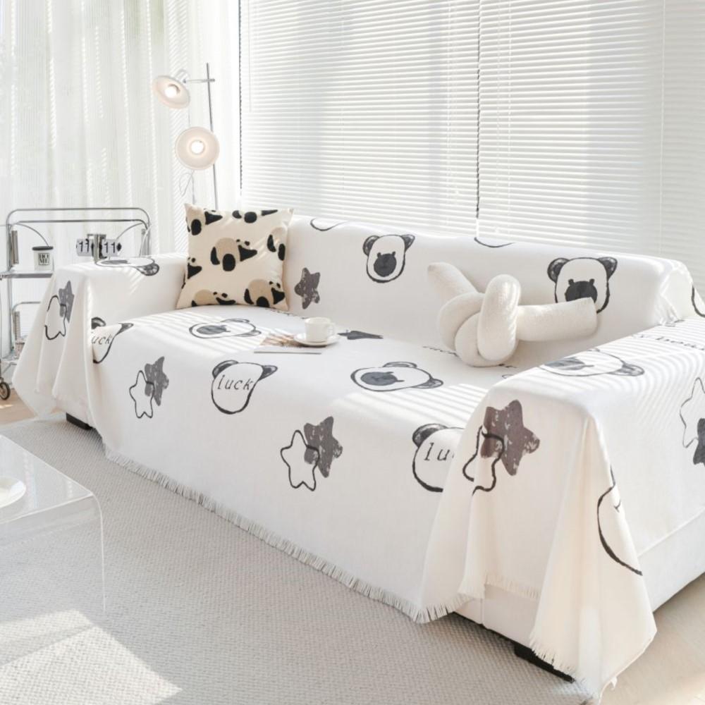 

Чехол для дивана с изображением медведя из шенилла, коврик, пледы для гостиной, парное положение, современное водонепроницаемое одеяло для кемпинга и пикника 180x130cm