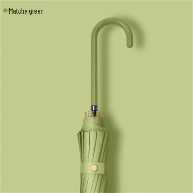 Large Windproof 16-Rib Curved Handle Umbrella (10-Pack)