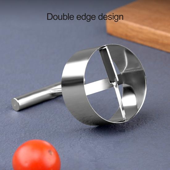 Fruit Core Puller Anti-slip Cozy Grip Food Grade Stainless Steel Fruit Corer Punching Silver Color Peach Pear Core Remover Tool Kitchen Gadgets