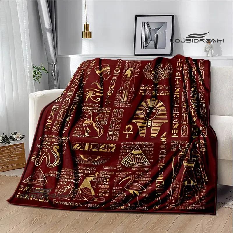 3D Egyptian Pharaoh Oracle Black Cat Printed Blanket Warm Flannel blankets Home bed linings blankets for beds Birthday Gift
