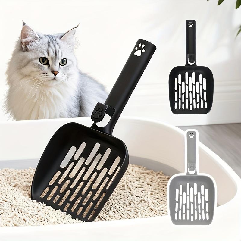 1pc Litter Scoop with Ergonomic Handle & Non-Slip Grip - Heavy-Duty Plastic Construction, Scratch-Resistant Design, Easy-Clean