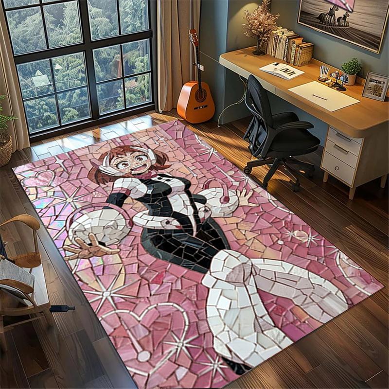 My Hero Academia Living Room Rug Large Area Non Slip Washable Floor Mat Bedroom Decor