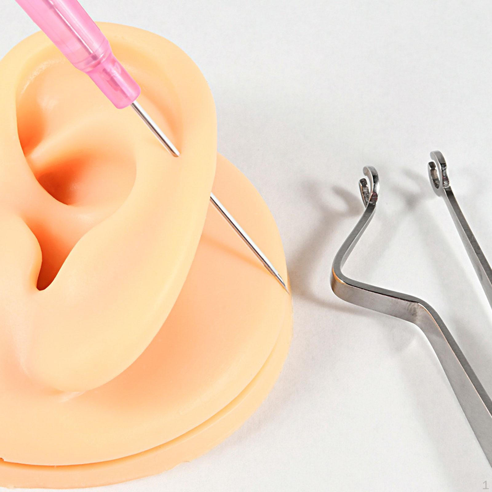 

Body Piercing Tool Septum Nonslip Forcep Professional Jewelry Clamp