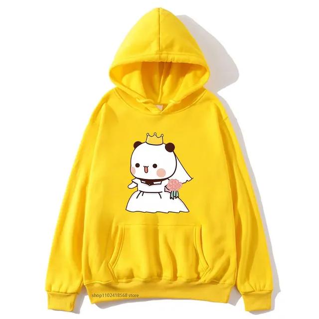 Marriage Bubu Dudu Panda Baby Bears Hoodies Women Couple Sweatshirts Kawaii Girl Boy Clothing Y2k Pullover Unisex
