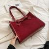 Large Capacity Women's Red One Shoulder Bag PU Leather Fashion Casual Ladies Wedding Travel Versatile Handbags Spring