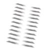 Wear-resistant Women Eyebrow Sticker Single-use Stereo Decal Various-shaped False Eyebrow Decoration Lightweight Stickers