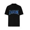 Trendy German Singer Zahide Print T-shirt Short Sleeves Cotton Oversized Merch Tee Tik Tok Ins Star Men Women Unisex Black Tees