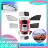 Full Coverage Sunshades for Volkswagen VW Golf Sportsvan SV 2015~ 2016 2017 2018 Car Rear Windshield Visor Cover Accessories