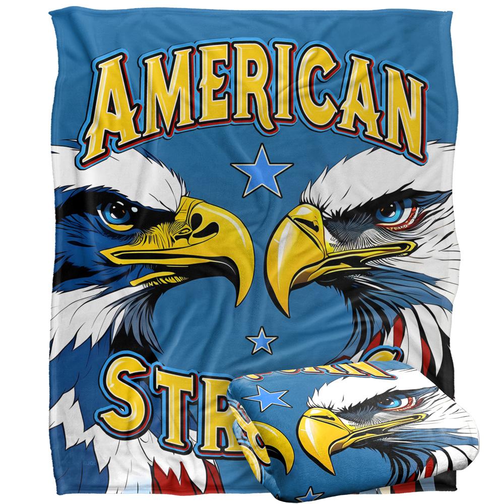 JQ Licensing James Piazza Silky Bald Eagles Supersoft Blanket