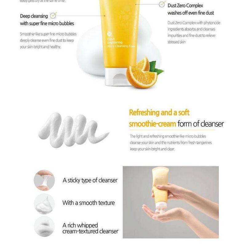 Frudia Citrus Brightening Micro Cleansing Foam