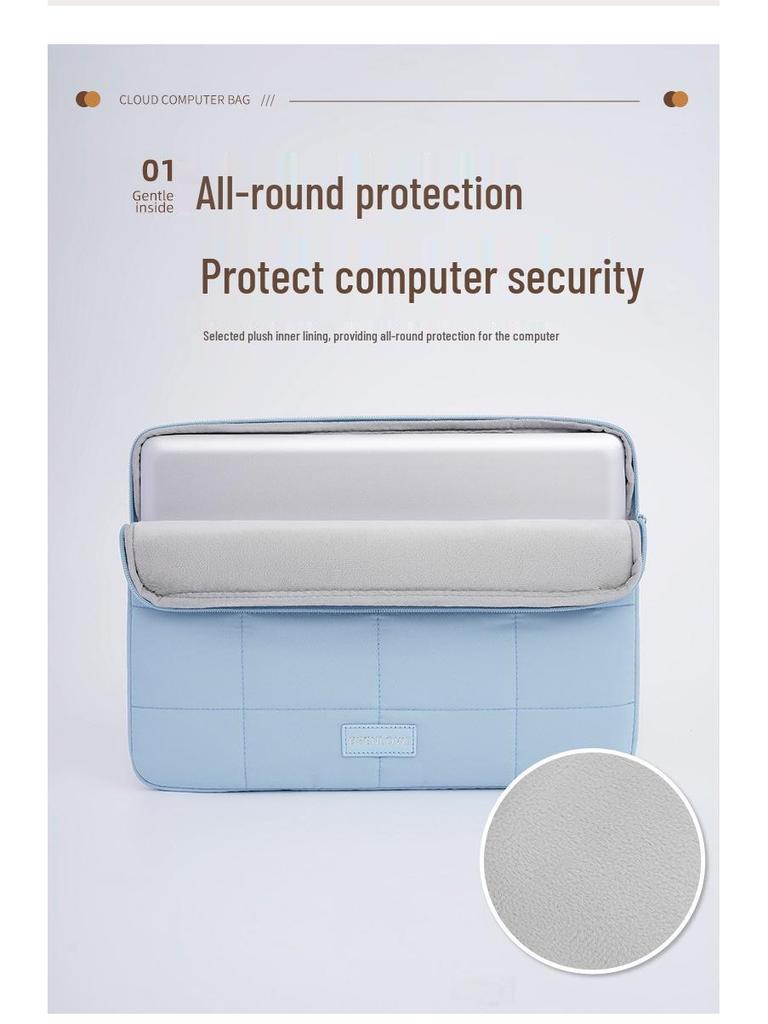 Tragbare stoßfeste 15,6-Zoll-Laptoptasche für Apple und Huawei