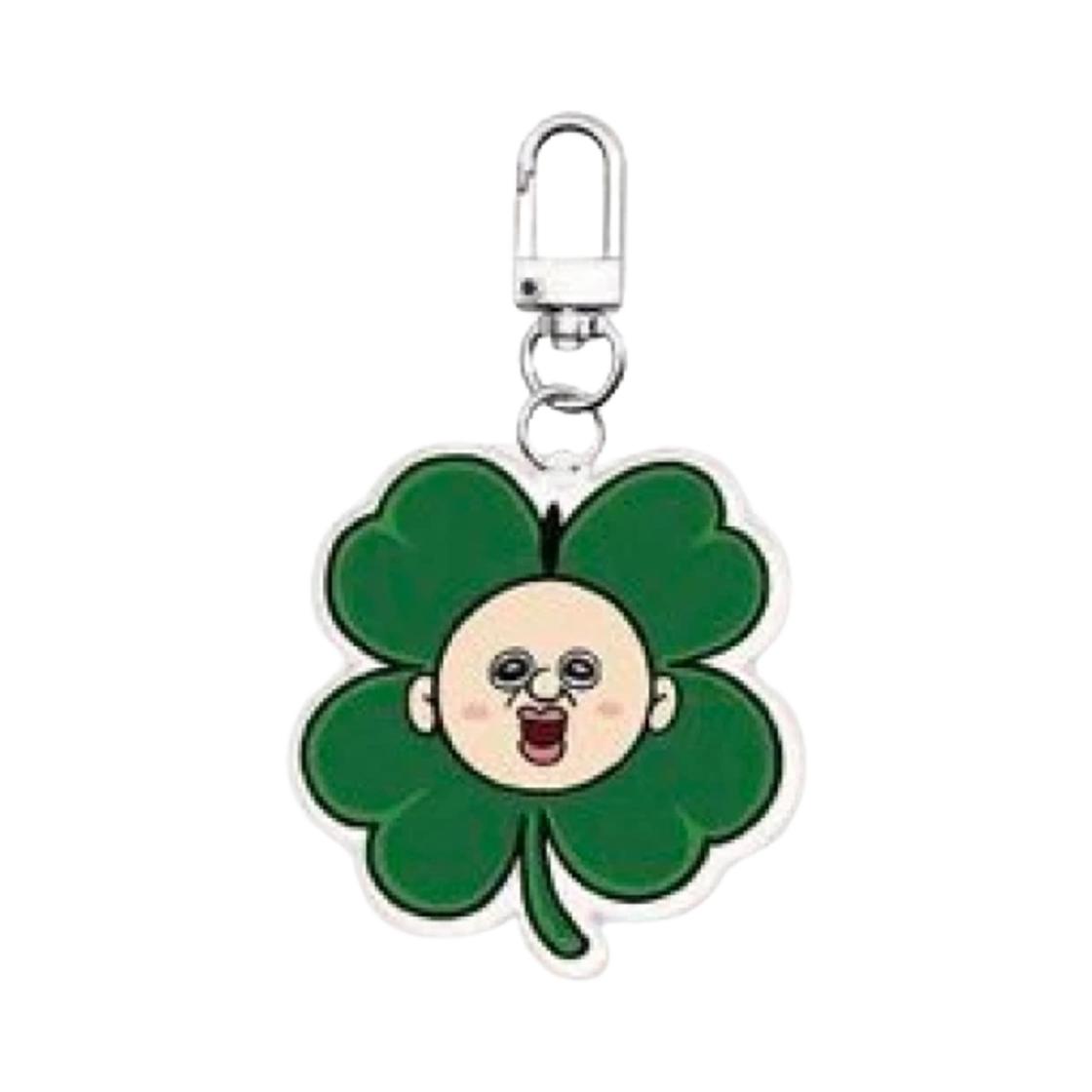 Bbangbbang Lucky Four Leaf Clover Keyring ONE SIZE