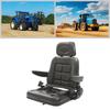For Black Universal Iron Tractor Seat,47*42cm PVC Tractor Seat Armrest 26cm Headrest Adjustable 66-70cm Seat 8cm for Tractors