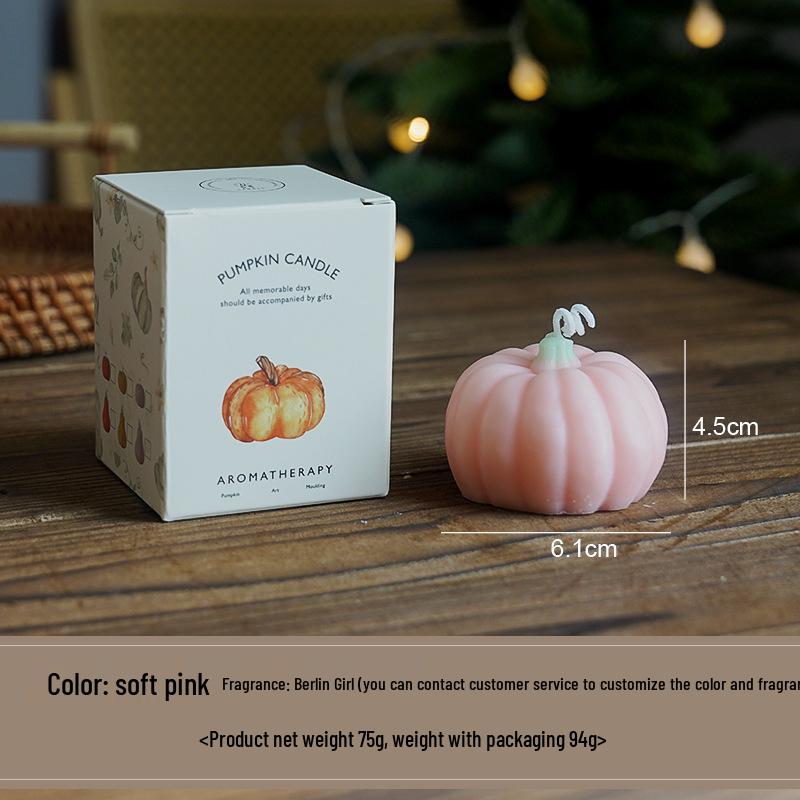 Handmade Pumpkin Scented Halloween Aromatherapy Candle Gift