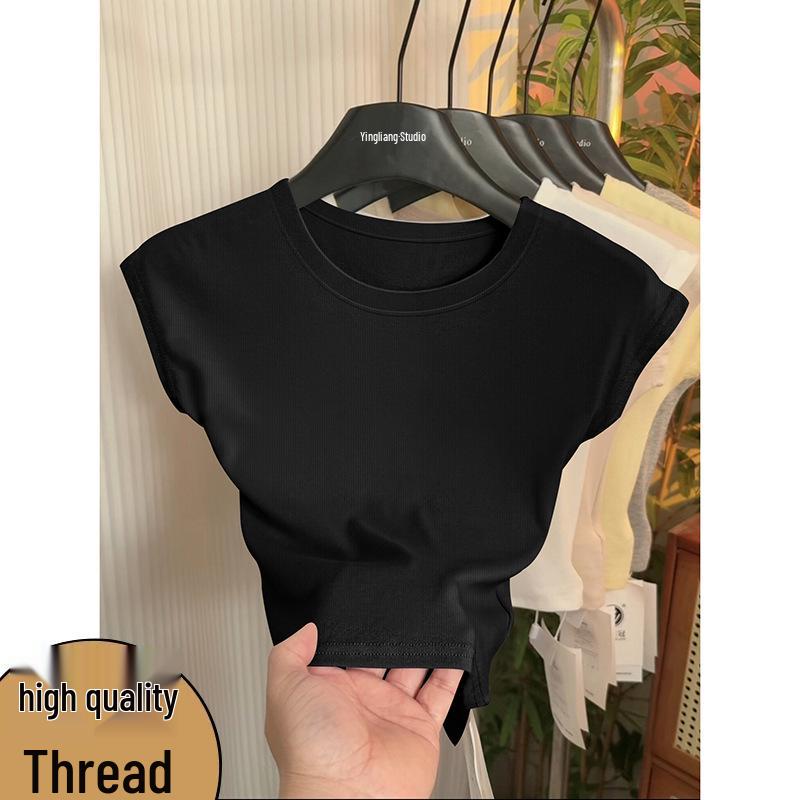 Women's Korean Style Slimming Puff-Sleeve T-Shirt – New Spring/Summer 2026 Arrival