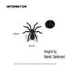 Fun spider gold-plated badge, suit lapel pin stainless steel black, women's anti-exposure button, men's brooch