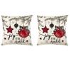 2Pcs 45x45cm Xmas Throw Pillow Case Microfiber Pillow Shell Sofa Pillowcase  Children