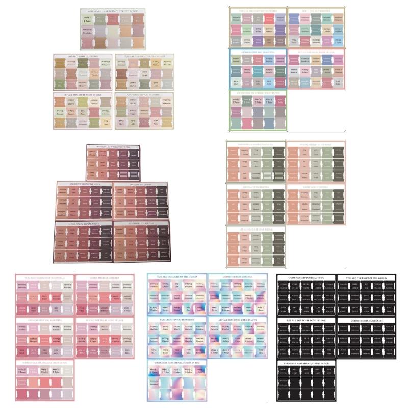 Linguette Indice Bibbia Laminate Linguette Bibbia Stampa Grande Adesivo Facile da Leggere Linguette Divisorie Bibbia Regalo Cristiano per Donne