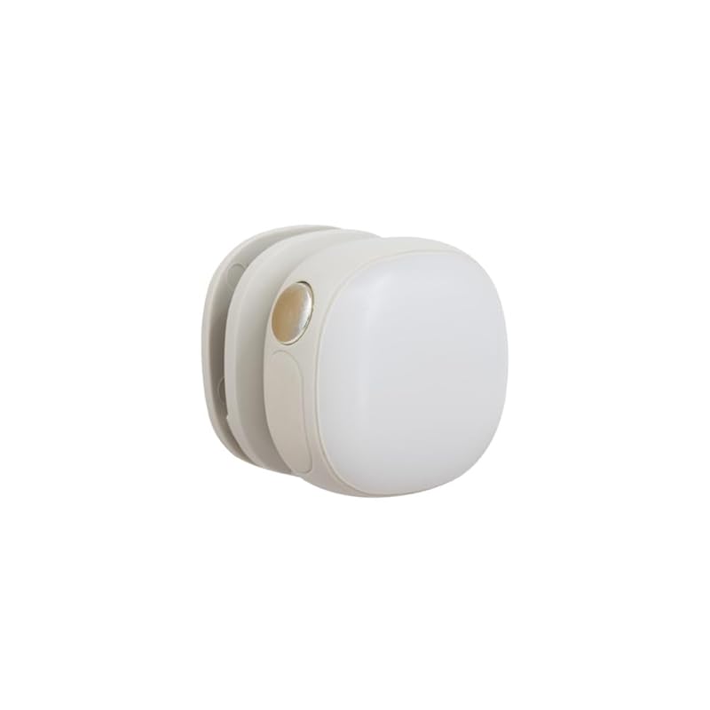 

Musashi rechargeable escort light [2024 Good Design Award Winner] Nuance White clip type 20g USB charging Crime prevention handy light small size