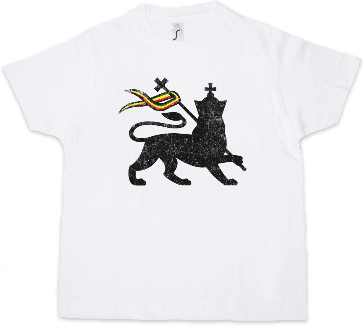 LION OF JUDAH I Kids Boys T-Shirt Bob Rasta Reggae Marley Jamaica Lion by- 140
