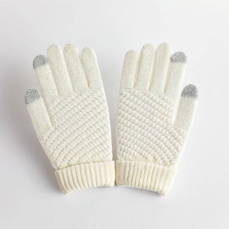Herbst- & Winter-Touchscreen-Jacquard-Handschuhe mit Samt für Männer & Frauen - Warm, modisch & grenzüberschreitend.