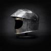 Sugarloaf Helmet with Stand 14th Century Crusader Knight Armor Medieval Visored Helmet with Steel Cross LARP SCA Reenactment Gift