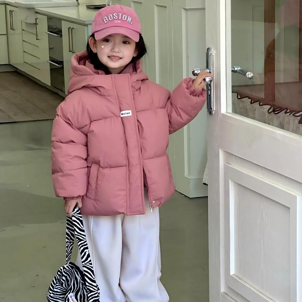 Girls' Winter Coat 2025: Fashionable Baby Cotton Down Jacket