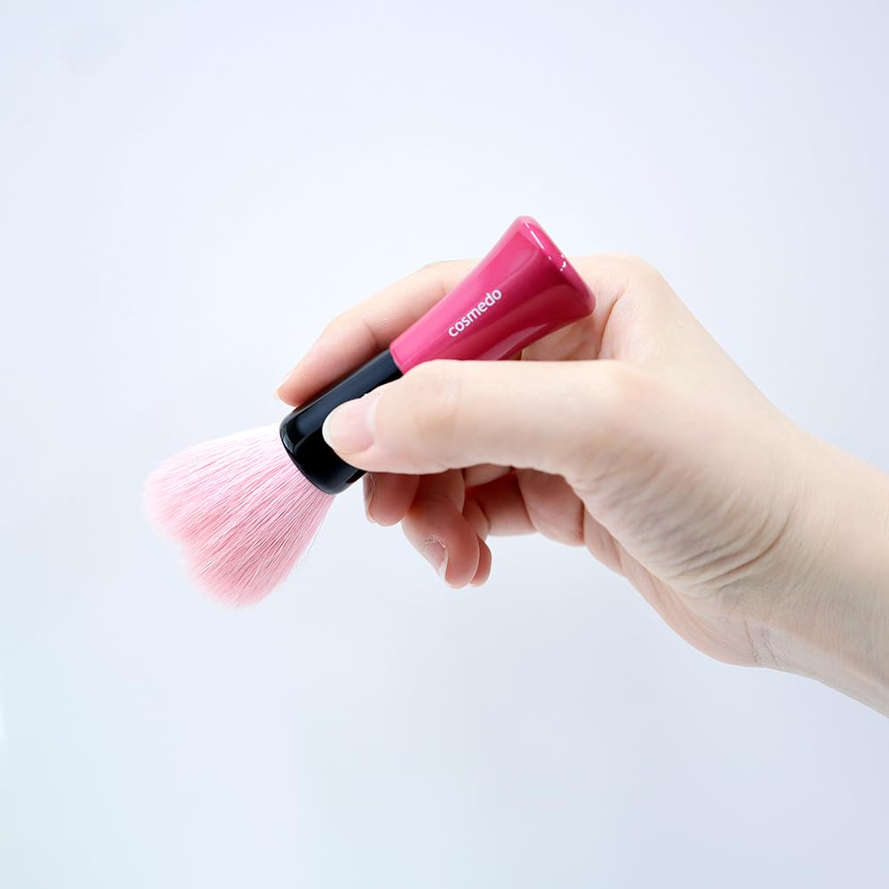 Takumi no Kumano Brush Face Stand Type Keshōfude Cosme-dō Heart-shaped Brush, (H-016SD)