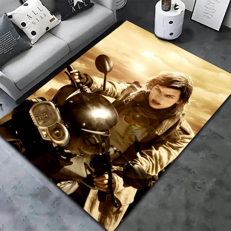 Resident Evil Carpet Rug for Living Room Bedroom Home Sofa Decoration,Kids play Nonslip Floor Mat