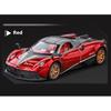 1/32 Pagani Huayra BC Supercar Alloy Metal Diecast Model Car Library Static Sound & Light Ornaments Birthday Gift for Boyfriend