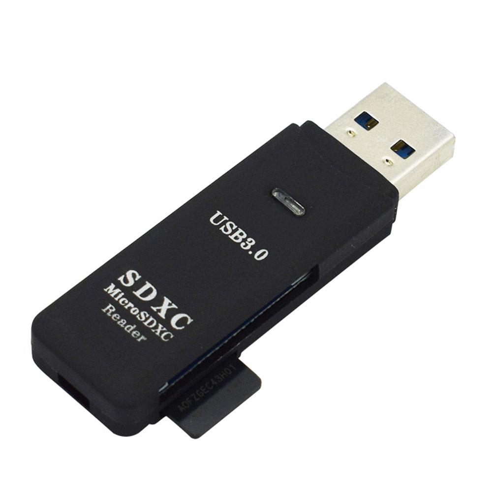 Card Reader USB 3.0 USB Adapter SDXC TF 2 In 1 For Tablets PC Laptop Computer Mini Portable USB3.0 TF Card Reader For Desktops