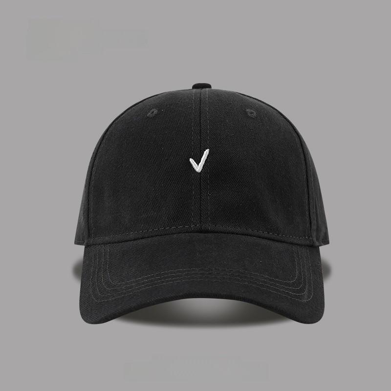 Cotton Baseball Cap With Embroidered Letters For Casual Outdoor Summer Wear