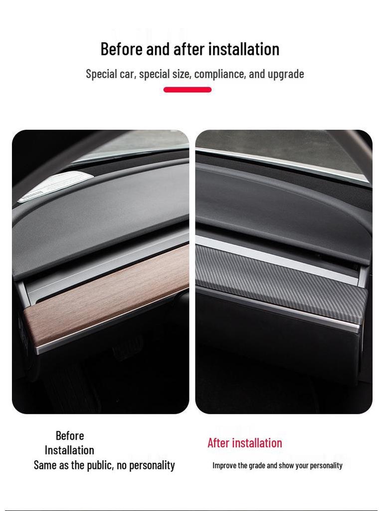 Tesla Model 3/Y Interior Kit: Upgrade Center Console, Dashboard Strip, and Door Trim