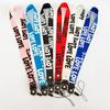 Stylish LOVE Silk Phone Lanyard with Woven Strap and Name Tag