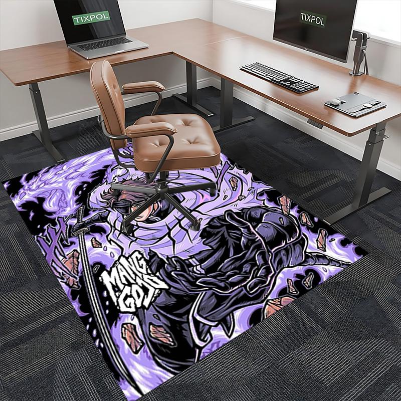 1pz Tappetino per Sedia Manga God: Design Cartoon Anime, Tappeto Antiscivolo per Sedie da Ufficio, Adatto per Arredamento Casa, Soggiorno, Camera da Letto, Sala Giochi - Perfetto G