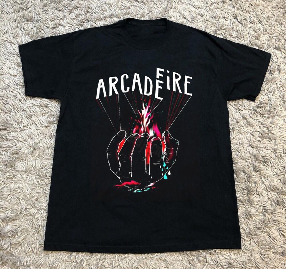 Collection Arcade Fire Band Album Short Sleeve Black All Size TShirt Unisex T-Shirt XXXXL