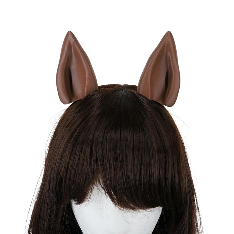 

[CUEZtoy] horse ear daughter standard earrings hair clip hair ornament cosplay 3D printing modeling item disguise halloween event school festival