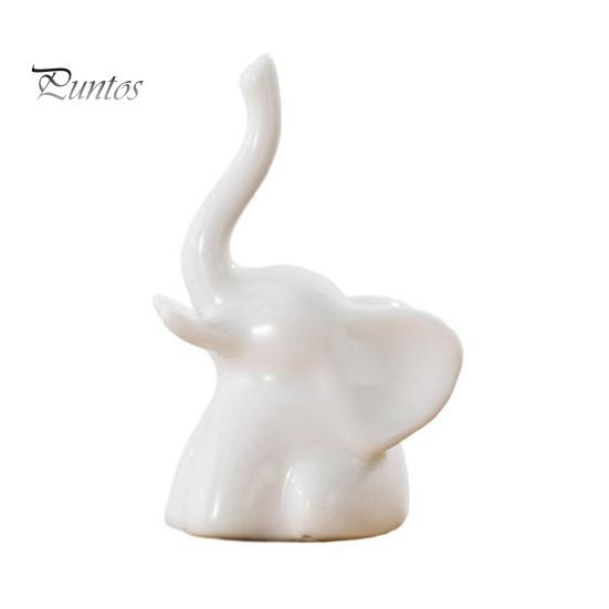 Contemporary Interior Decor Nordic Minimalist Ceramic Ornaments, Abstract Bear/Cat/Elephant/Cactus Sculpture Tabletop for Elegant Table Centerpieces