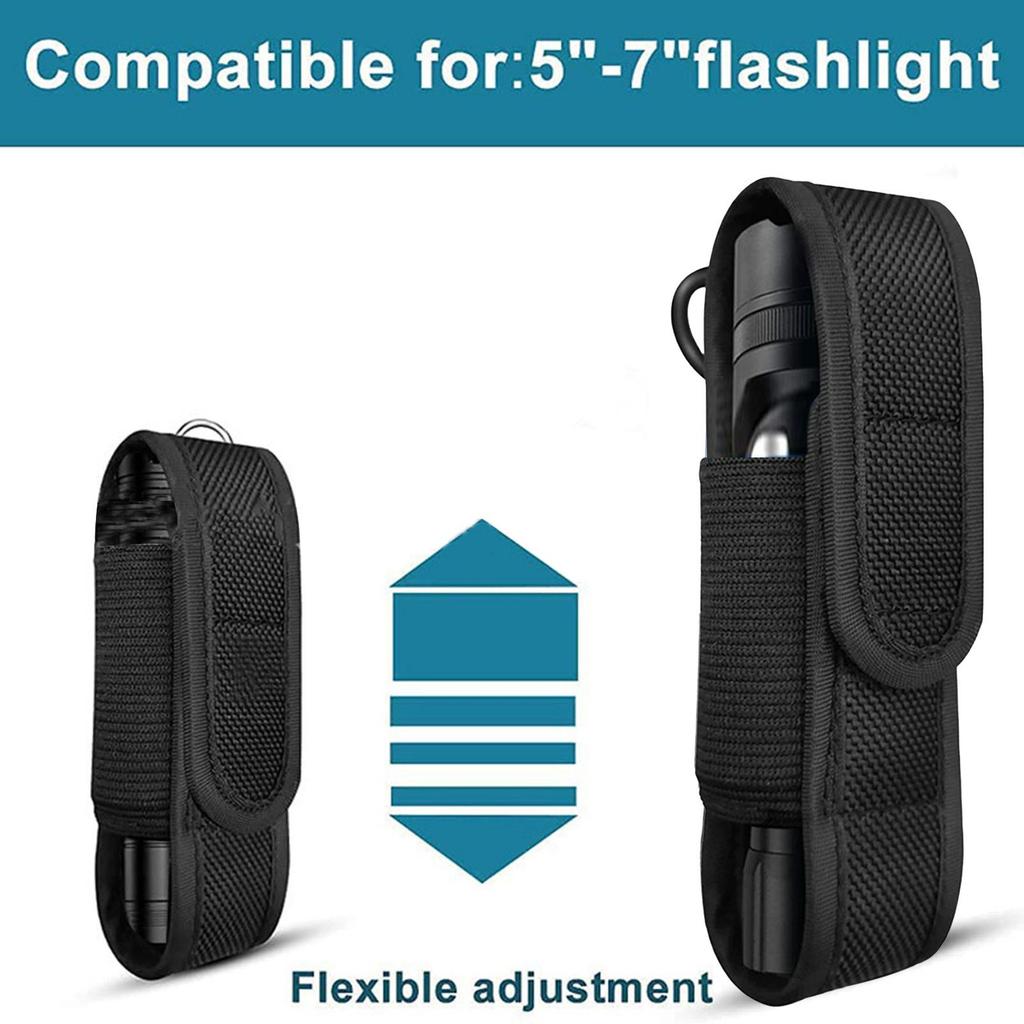 Flashlight Cover Case Flashlight Pouch LED Torch Cover LED Torch Nylon Protective Cover for Hunting Camping Outdoor Hiking