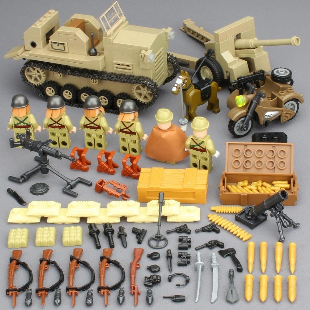 Żołnierz II Wojny Światowej Armia Japońska 89 92 Gąsienicowy Czołg Bojowy Model Broni Wojskowej Ciężki Pojazd Pancerny Typu Klocki Budowlane Cegły Zabawka