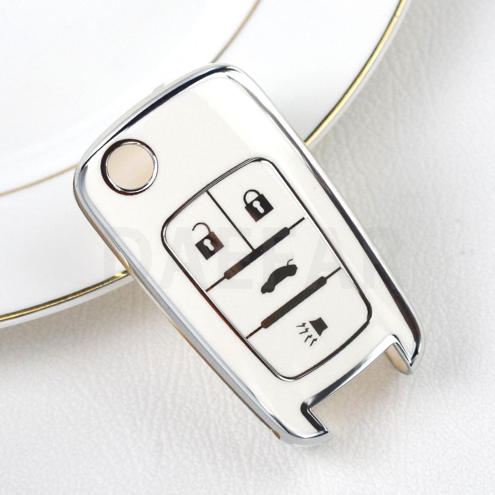 For Chevrolet Car Key Fob For Chevrolet Chevy Cruze Malibu Camaro Aveo Equinox Impala Sonic 2 3 4 5 Buttons Tpu Smart Key Case