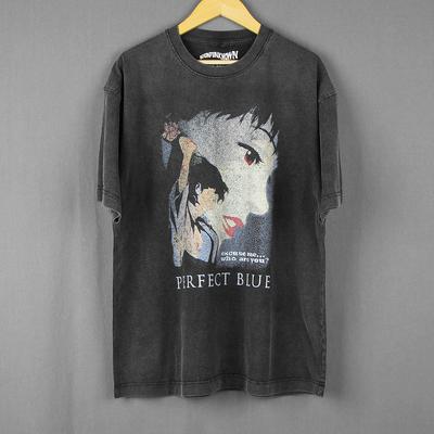 Camiseta Azul Perfecta Anime Japonés Satoshi Kon Paprika Actriz del Milenio Los Padrinos de Tokio Camisa de Manga Corta para Hombre Mujer