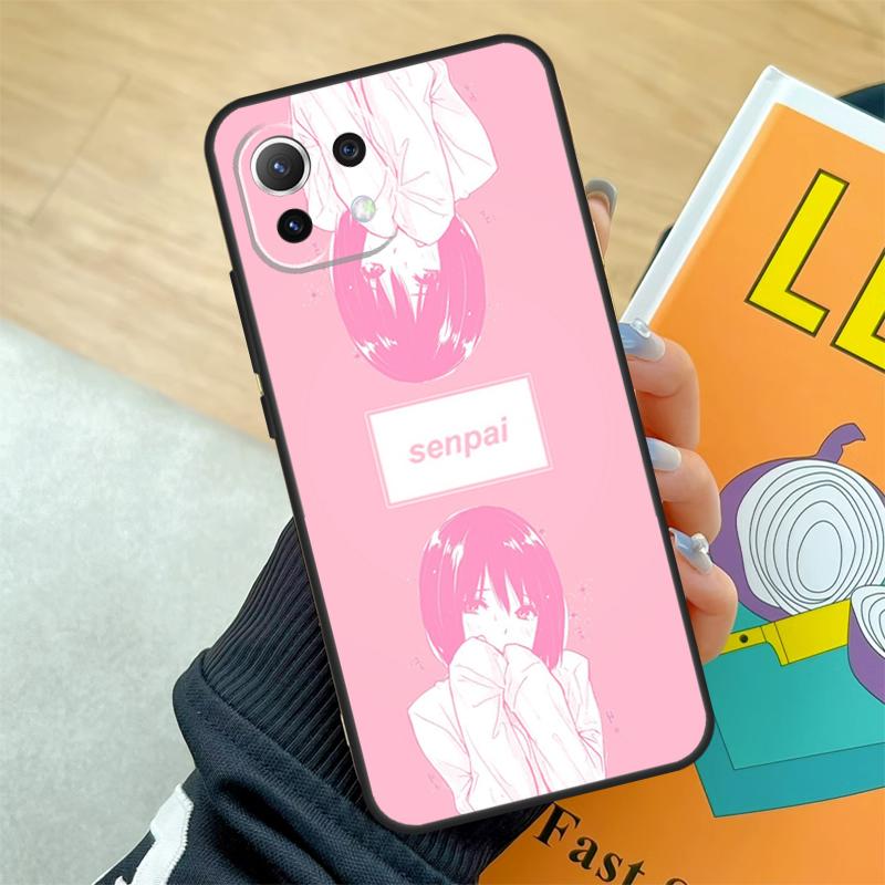 Waifu Anime Manga Senpai Girl Hülle für Xiaomi 15 Ultra 13 14 11T 12T 13T 14T Pro POCO X7 Pro X3 X5 X6 F5 F6 F7 Pro Coque