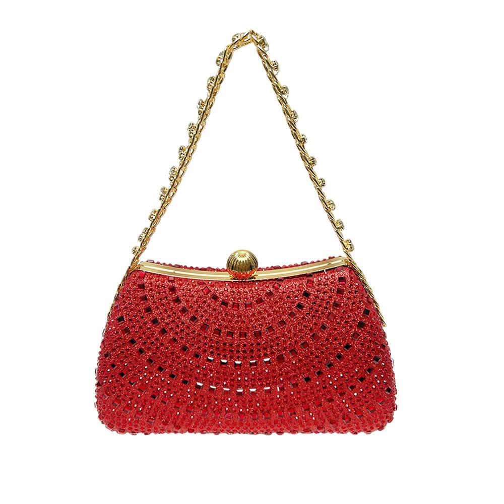 Handbag with Chain Strap - Elegant Handbag for Evening Events - Lady-like Light Luxury Crossbody Bag